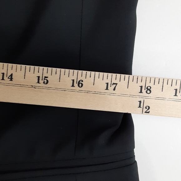 MM Lafleur O'Hare Boyfriend Blazer Black Everyday Crepe Double Breasted Womens 6 - Picture 10 of 12